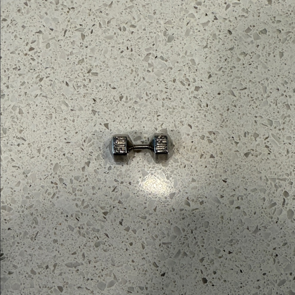 Silver Dumbbell Pendant